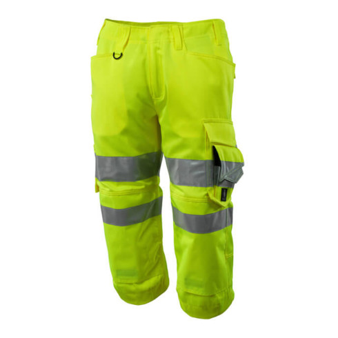 Mascot Dreiviertel-Hose mit Knietaschen, Kl. 2 Dreiviertel-Hose hi-vis gelb