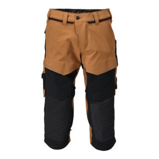 Mascot Dreiviertel-Hose Stretch Knietaschen C56 nussbraun/schwarz