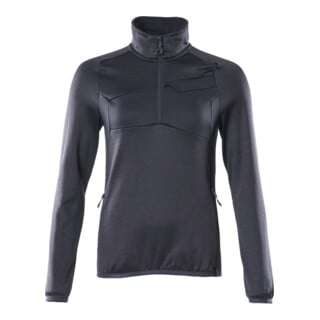 Mascot Fleecepullover Damen Microfleecejacke kurz Zipper schwarzblau Größe S