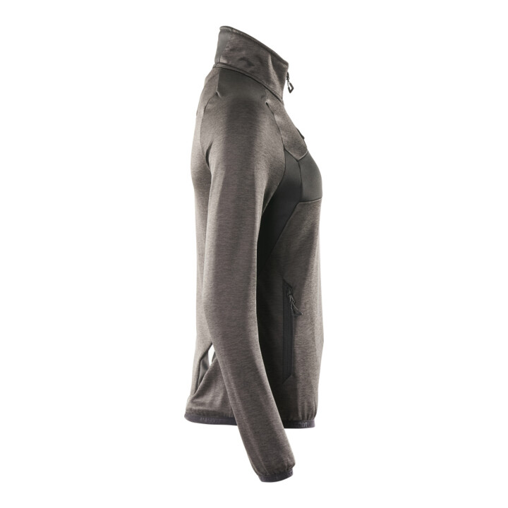 Mascot Fleecepullover Damen Microfleecejacke kurz Zipper XS dunkelanthrazit schwarz