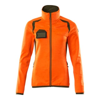 Mascot Fleecepullover Damen Microfleecejacke L hi-vis orange/moosgrün