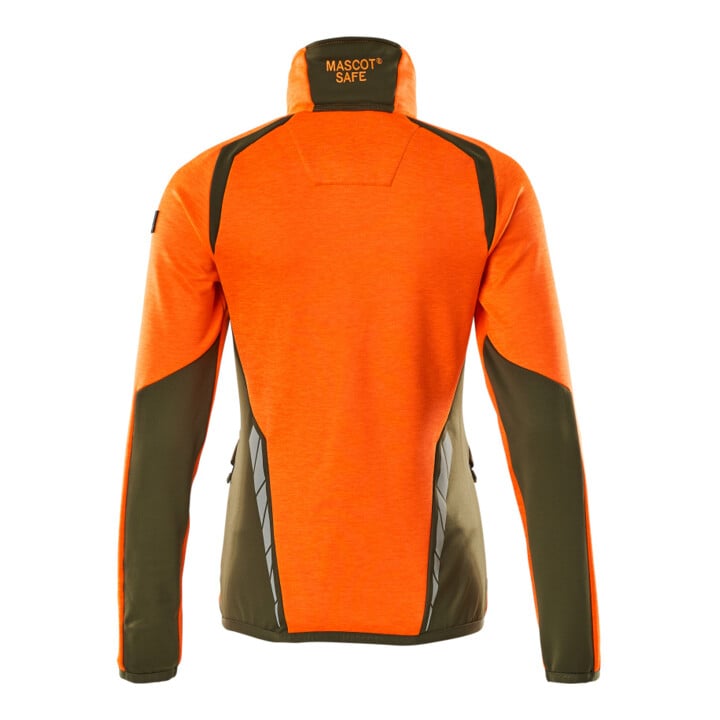 Mascot Fleecepullover Damen Microfleecejacke L hi-vis orange/moosgrün