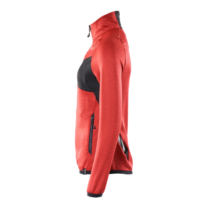 Mascot Fleecepullover Damen Microfleecejacke L verkehrsrot schwarz