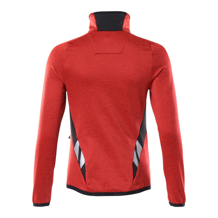 Mascot Fleecepullover Damen Microfleecejacke L verkehrsrot schwarz