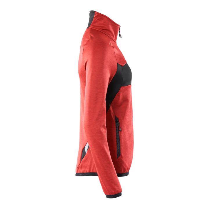 Mascot Fleecepullover Damen Microfleecejacke L verkehrsrot schwarz