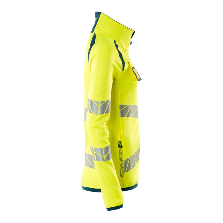Mascot Fleecepullover Damen Microfleecejacke Multisafe S hi-vis gelb/dunkelpetroleum