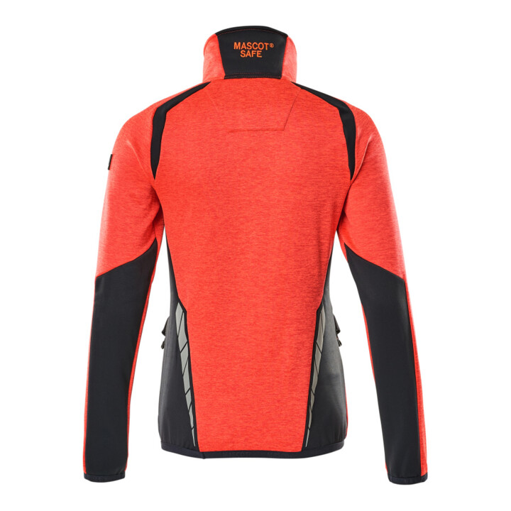 Mascot Fleecepullover Damen Microfleecejacke XS Hi-vis rot/schwarzblau