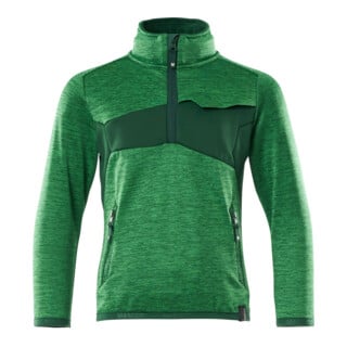 Mascot Fleecepullover Kinder kurzer Zipper grasgrün Größe 104
