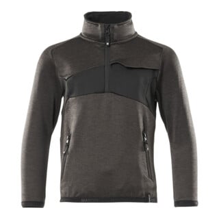 Mascot Fleecepullover kurzer Zipper Kinder Gr. 116 dunkelanthrazit/schwarz