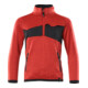 Mascot Fleecepullover kurzer Zipper Kinder Größe 116 verkehrsrot schwarz