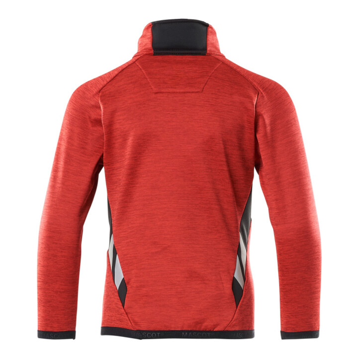Mascot Fleecepullover kurzer Zipper Kinder Größe 140 verkehrsrot schwarz