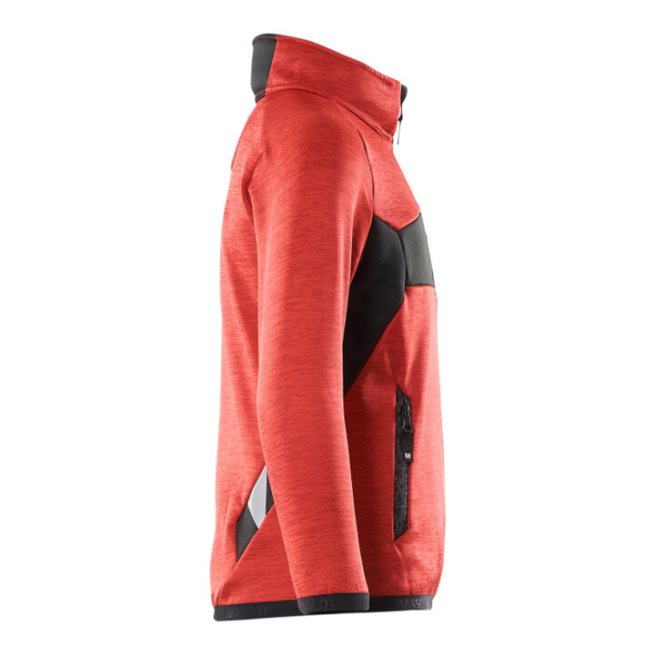 Mascot Fleecepullover kurzer Zipper Kinder Größe 140 verkehrsrot schwarz