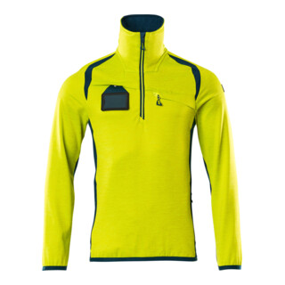 Mascot Fleecepullover Microfleecejacke 2XL hi-vis gelb/dunkelpetroleum