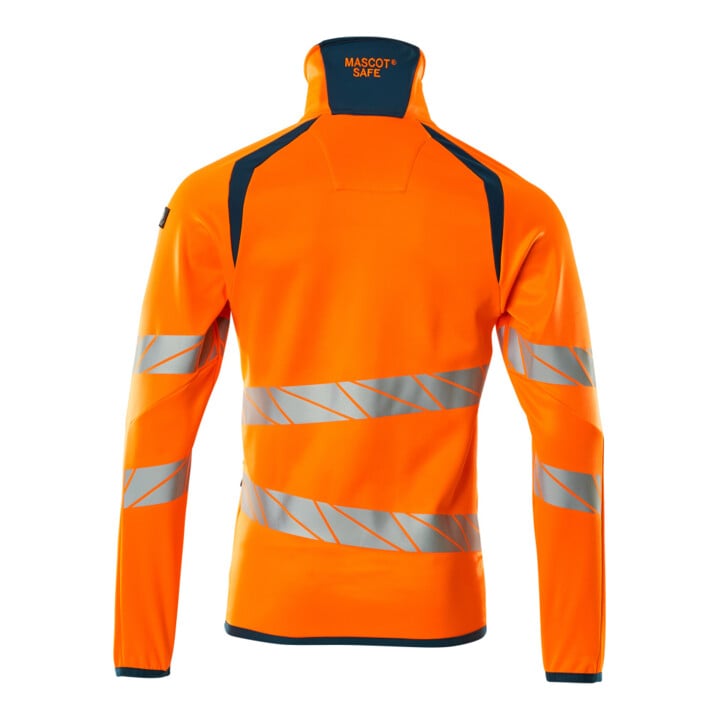 Mascot Fleecepullover Microfleecejacke 2XL hi-vis orange/dunkelpetroleum