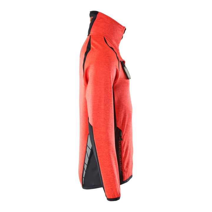 Mascot Fleecepullover Microfleecejacke 2XL Hi-vis rot/schwarzblau