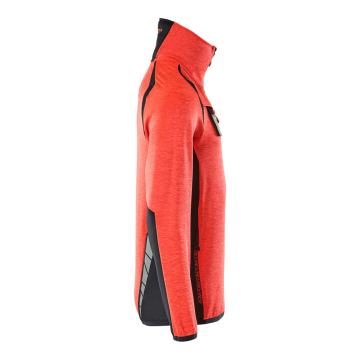Mascot Fleecepullover Microfleecejacke 2XL Hi-vis rot/schwarzblau