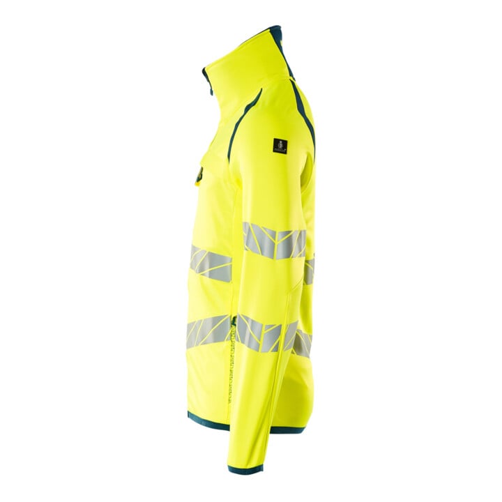 Mascot Fleecepullover Microfleecejacke 3XL hi-vis gelb/dunkelpetroleum
