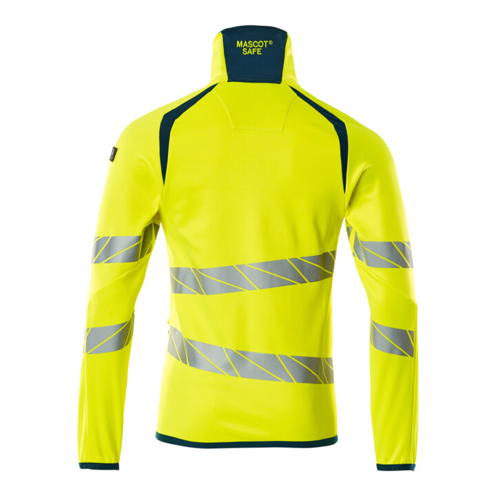 Mascot Fleecepullover Microfleecejacke 3XL hi-vis gelb/dunkelpetroleum