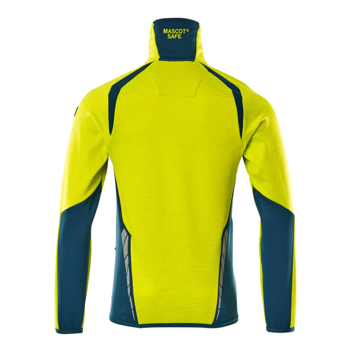 Mascot Fleecepullover Microfleecejacke 3XL hi-vis gelb/dunkelpetroleum