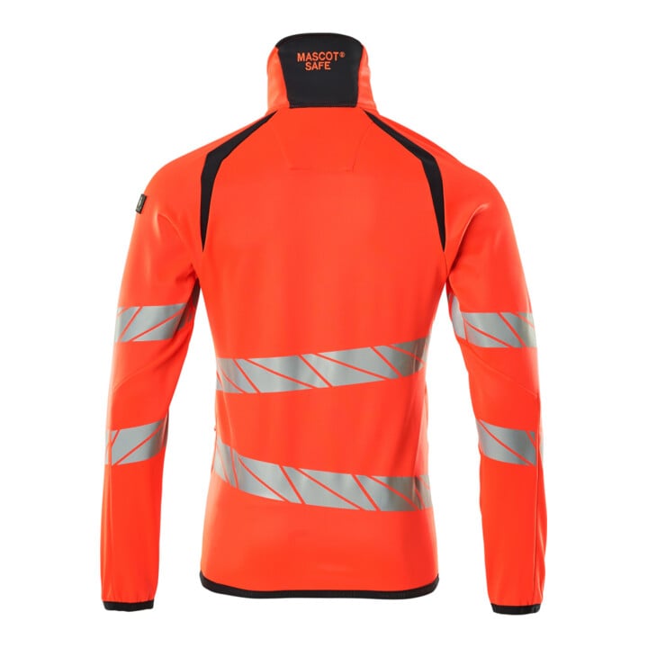 Mascot Fleecepullover Microfleecejacke 3XL Hi-vis rot/schwarzblau