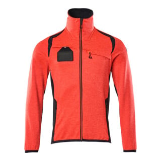 Mascot Fleecepullover Microfleecejacke 3XL Hi-vis rot/schwarzblau