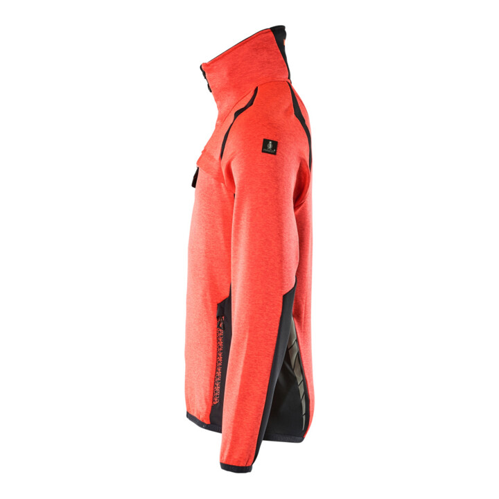 Mascot Fleecepullover Microfleecejacke 3XL Hi-vis rot/schwarzblau