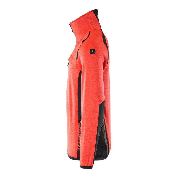 Mascot Fleecepullover Microfleecejacke 3XL Hi-vis rot/schwarzblau