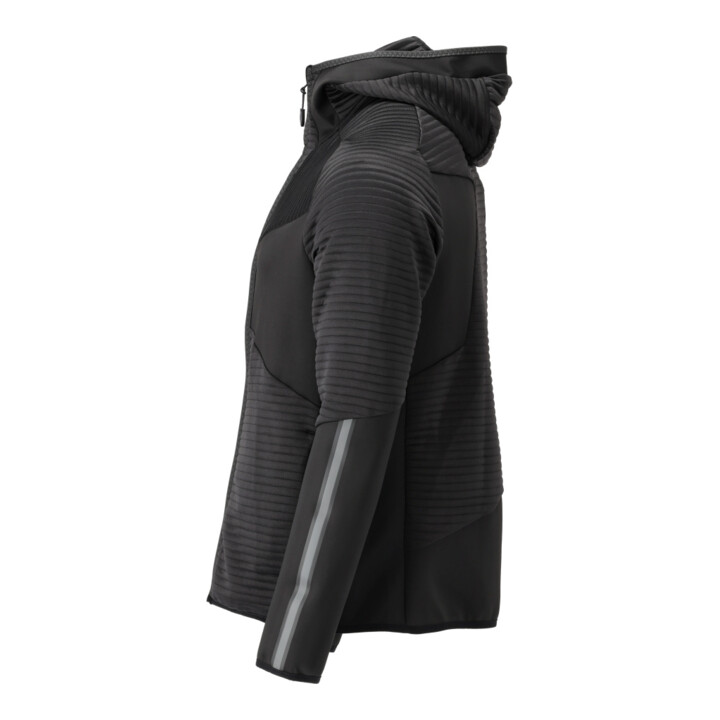 Mascot Fleecepullover Microfleecejacke 3XL schwarz Kapuze Reißverschluss