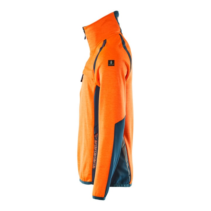 Mascot Fleecepullover Microfleecejacke 4XL hi-vis orange/dunkelpetroleum