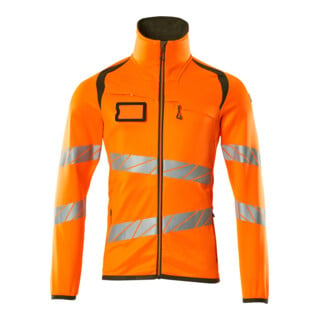 Mascot Fleecepullover Microfleecejacke 4XL hi-vis orange/moosgrün