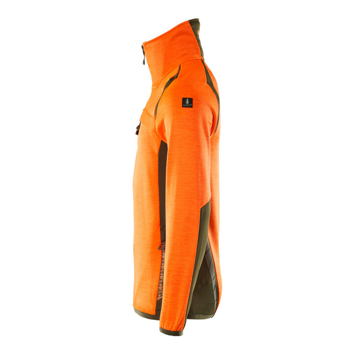 Mascot Fleecepullover Microfleecejacke 4XL hi-vis orange/moosgrün