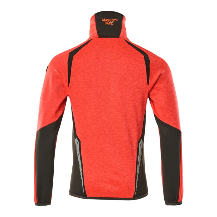Mascot Fleecepullover Microfleecejacke 4XL hi-vis rot/dunkelanthrazit