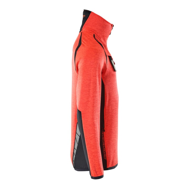 Mascot Fleecepullover Microfleecejacke 4XL Hi-vis rot/schwarzblau