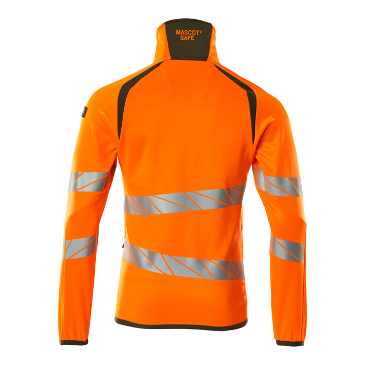 Mascot Fleecepullover Microfleecejacke 5XL hi-vis orange/moosgrün