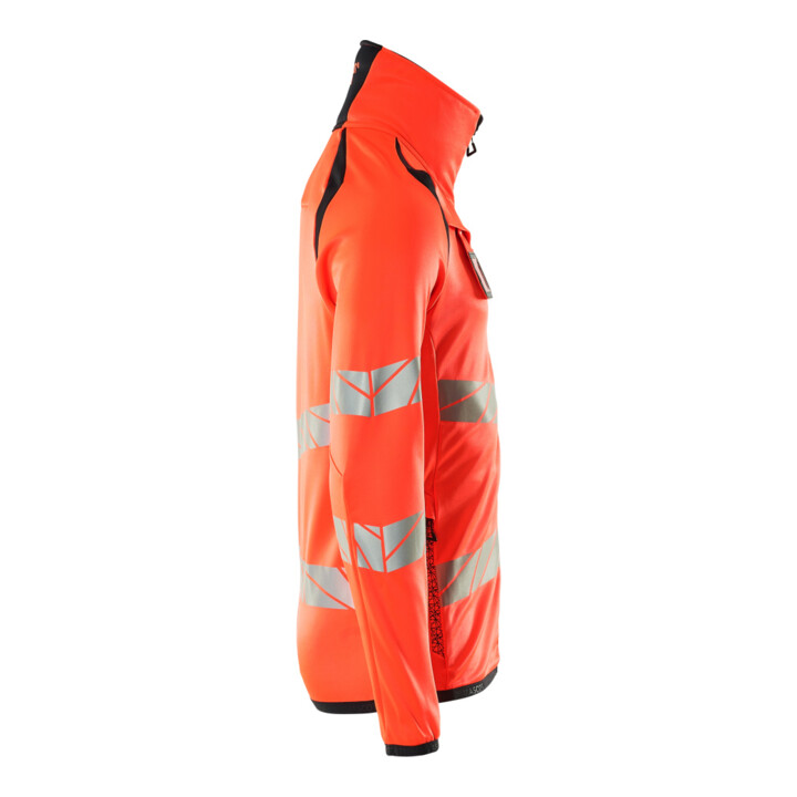 Mascot Fleecepullover Microfleecejacke 5XL Hi-vis rot/schwarzblau