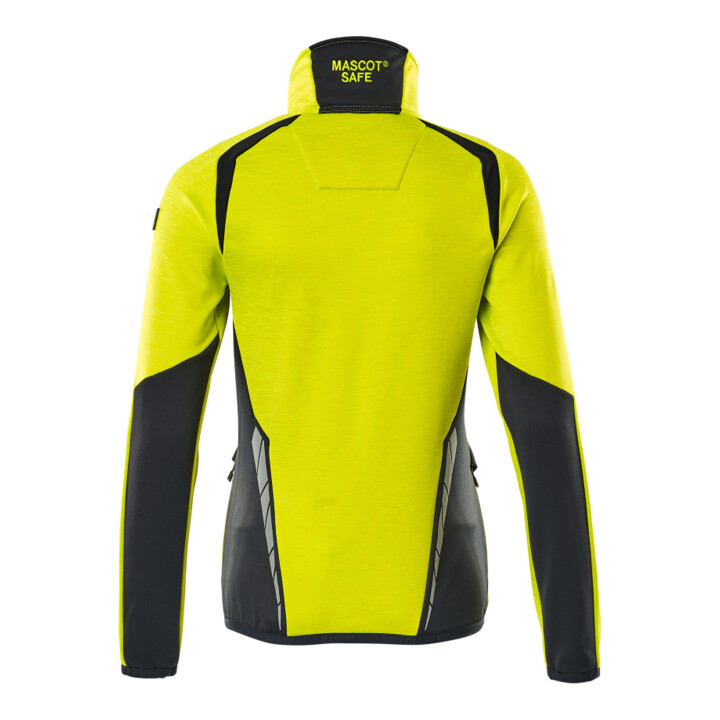 Mascot Fleecepullover Microfleecejacke Damen 2XL hi-vis gelb/schwarzblau