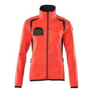 Mascot Fleecepullover Microfleecejacke Damen 3XL Hi-vis rot/schwarzblau