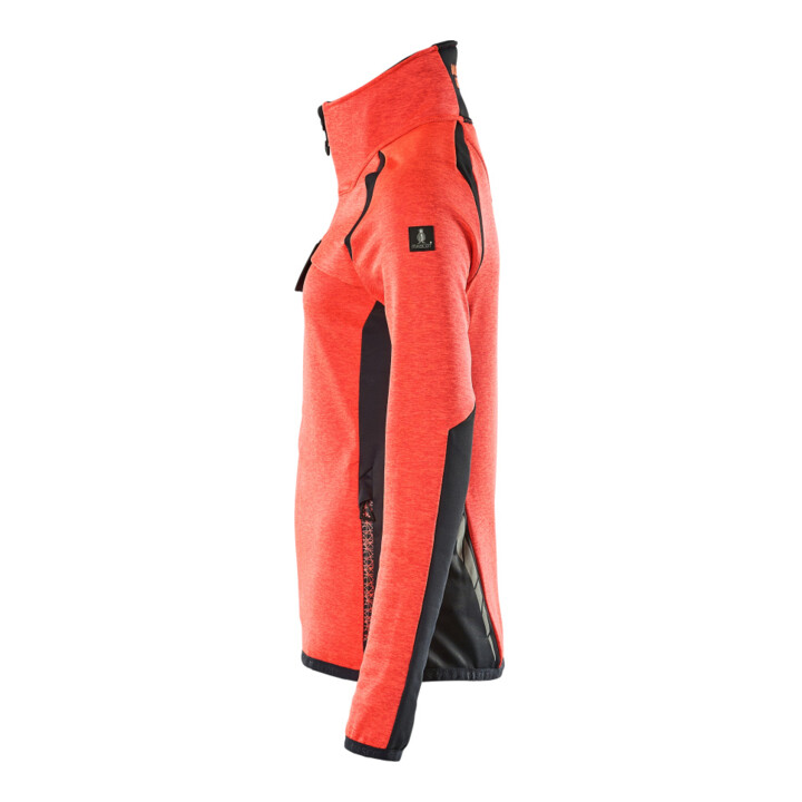 Mascot Fleecepullover Microfleecejacke Damen 3XL Hi-vis rot/schwarzblau