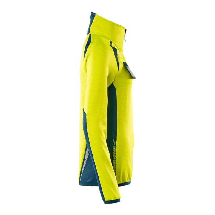 Mascot Fleecepullover Microfleecejacke Damen L hi-vis gelb/dunkelpetroleum