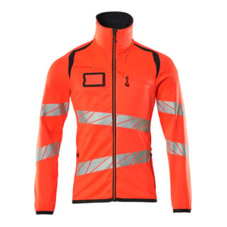 Mascot Fleecepullover Microfleecejacke Größe L Hi-vis rot/schwarzblau