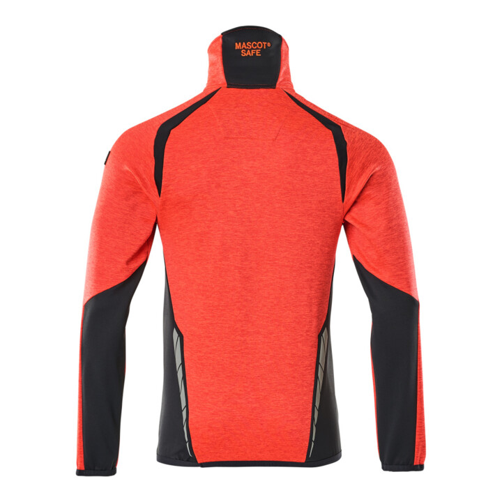 Mascot Fleecepullover Microfleecejacke Größe L Hi-vis rot/schwarzblau