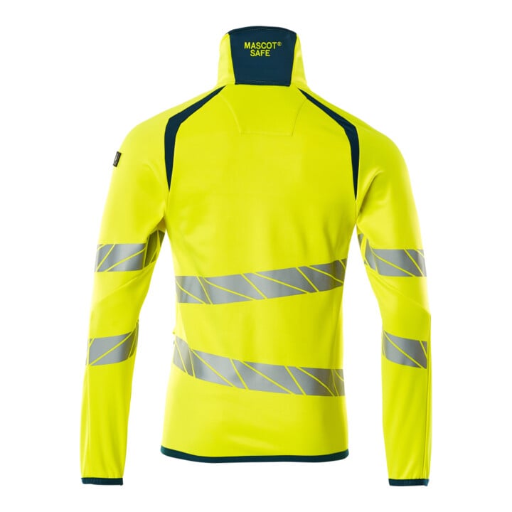 Mascot Fleecepullover Microfleecejacke Größe M hi-vis gelb/dunkelpetroleum
