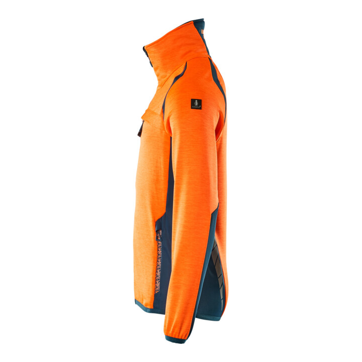 Mascot Fleecepullover Microfleecejacke Größe M hi-vis orange/dunkelpetroleum