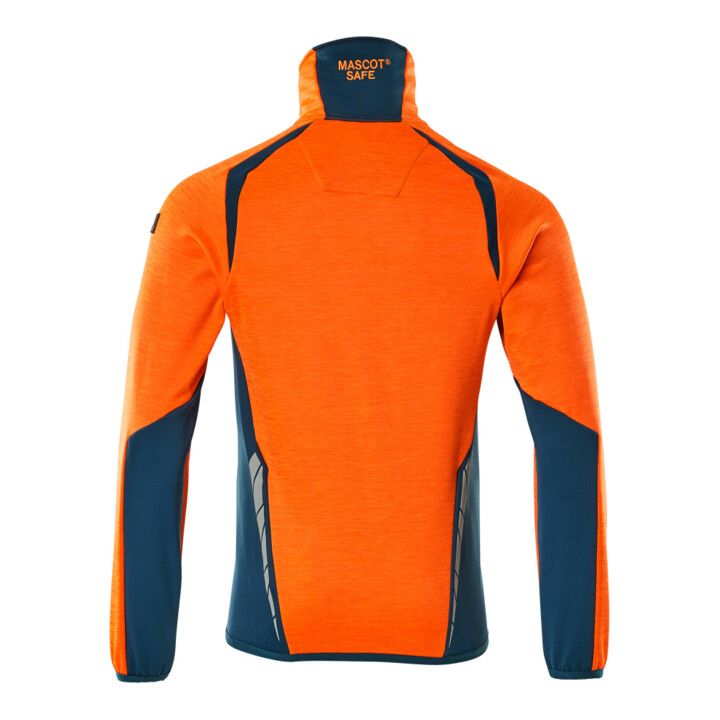 Mascot Fleecepullover Microfleecejacke Größe M hi-vis orange/dunkelpetroleum