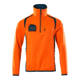 Mascot Fleecepullover Microfleecejacke Größe M hi-vis orange/dunkelpetroleum