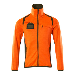 Mascot Fleecepullover Microfleecejacke Größe S hi-vis orange/moosgrün