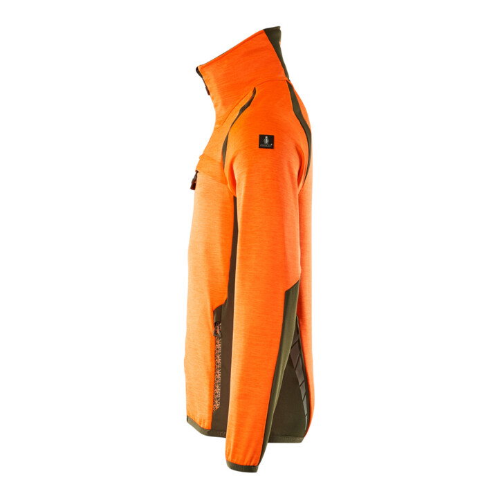 Mascot Fleecepullover Microfleecejacke Größe S hi-vis orange/moosgrün