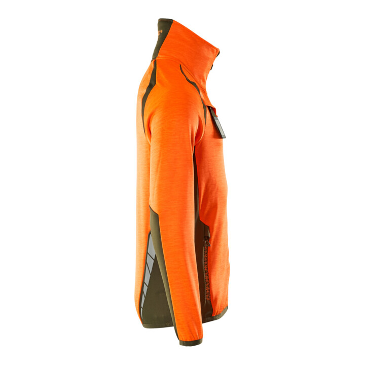 Mascot Fleecepullover Microfleecejacke Größe S hi-vis orange/moosgrün