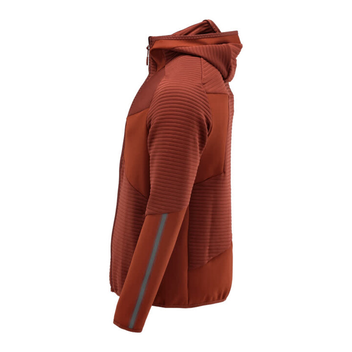 Mascot Fleecepullover Microfleecejacke Kapuze Reißverschluss 3XL Herbstrot