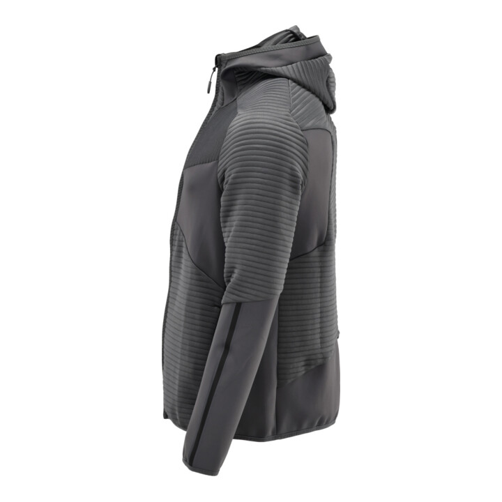 Mascot Fleecepullover Microfleecejacke Kapuze Reißverschluss 4XL Anthrazitgrau